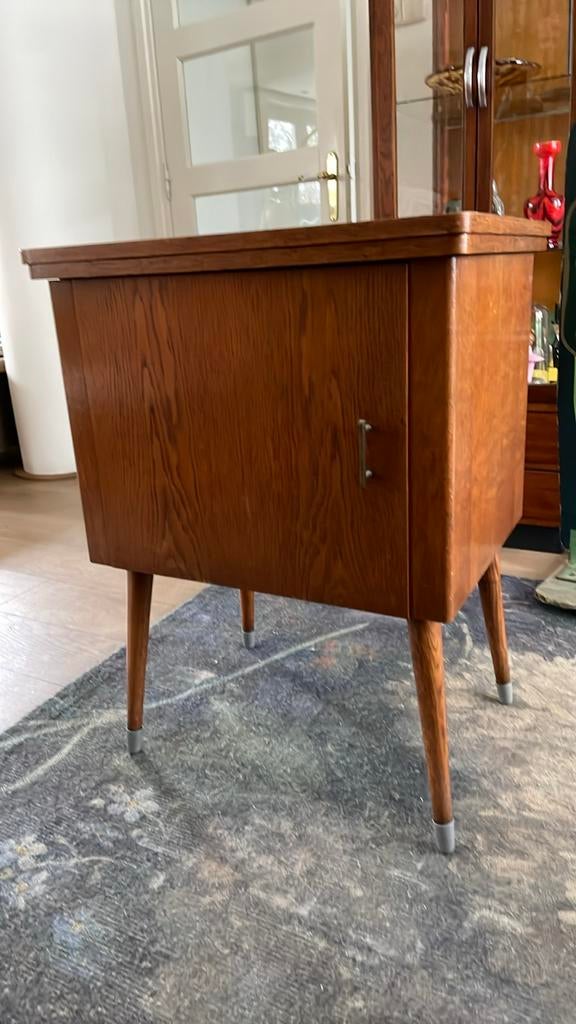 Vintage Pfaff 90 naaimachine in houten kastje, Ophalen of Verzenden
