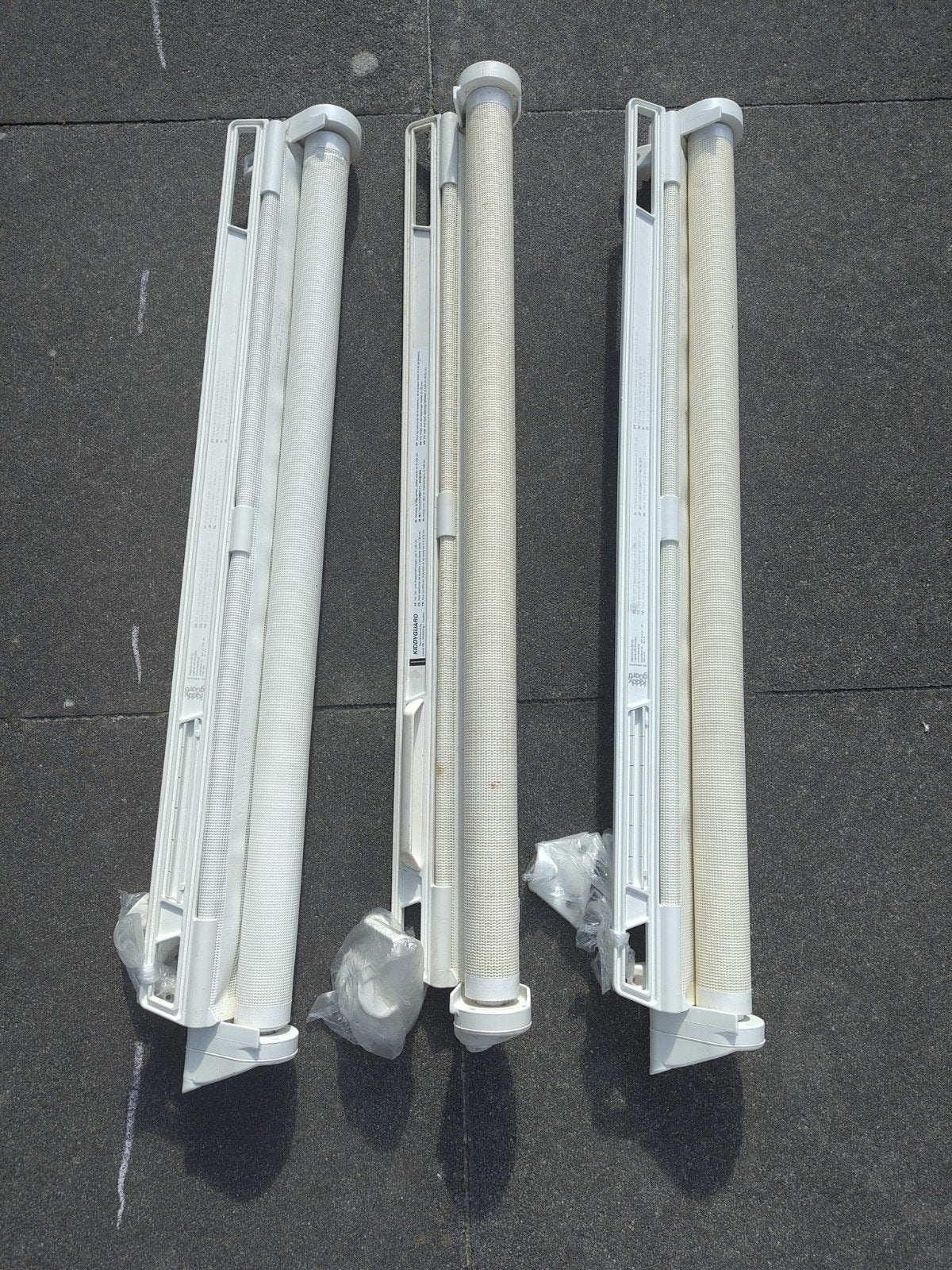 3 Kiddyguard oprol traphekjes tot 130 cm, Ophalen, Overige materialen, Gebruikt, Oprolhekje