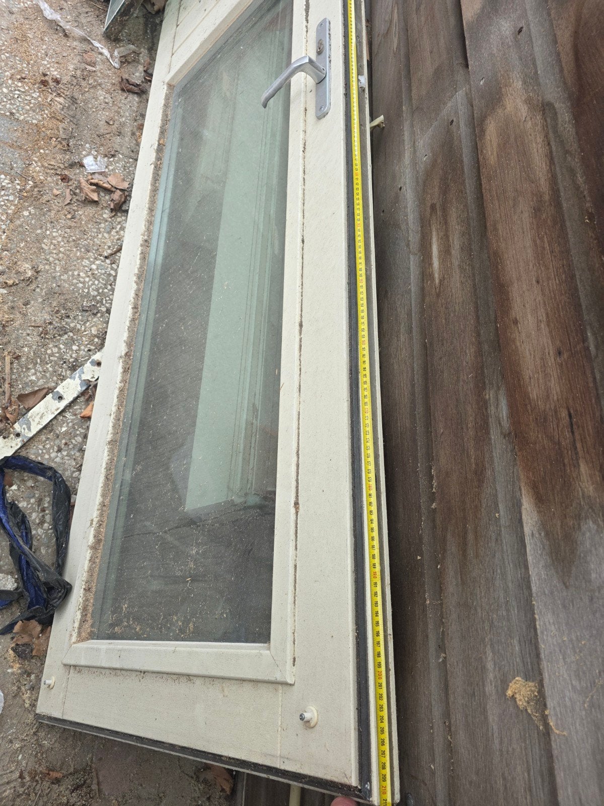 Gebruikte Buitendeur met Glas en Handvat, Ophalen, Gebruikt, Minder dan 80 cm, Buitendeur