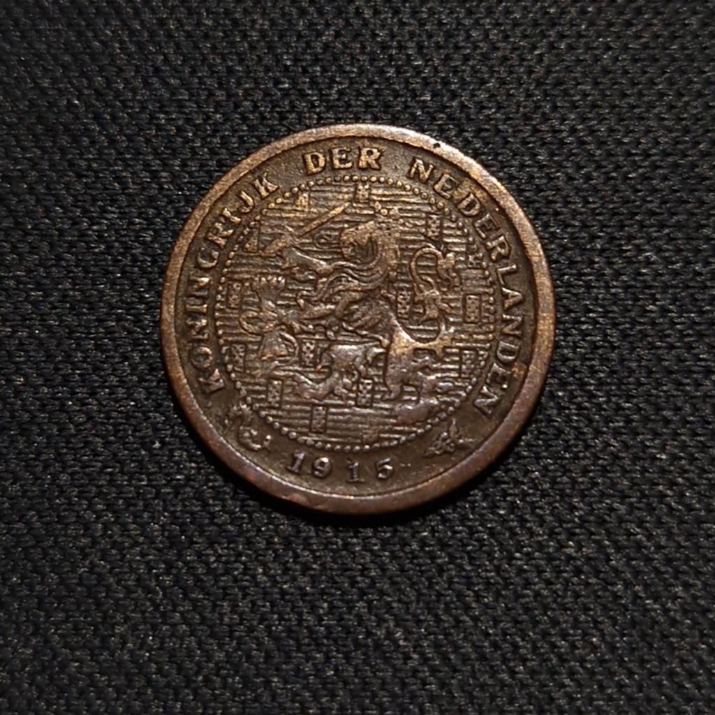 1/2 cent 1915, Verzenden, Koningin Wilhelmina, Overige waardes, Losse munt