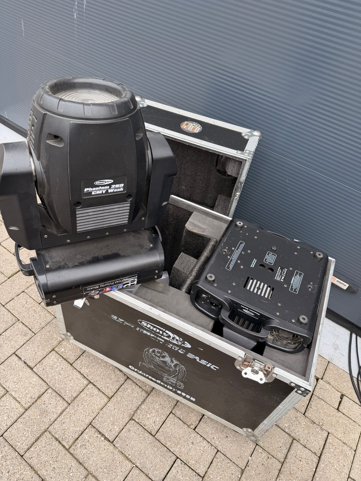 Showtec Phantom 250 CMY Wash Moving Head in flightcase, Ophalen, Gebruikt, Licht, Kleur