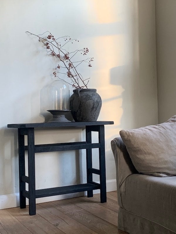 Landelijke SIDETABLE ~ hout,oud,haltafel,sober ~Huisje Sfeer, Huis en Inrichting, Nieuw, Ophalen of Verzenden, Landelijk, 25 tot 50 cm