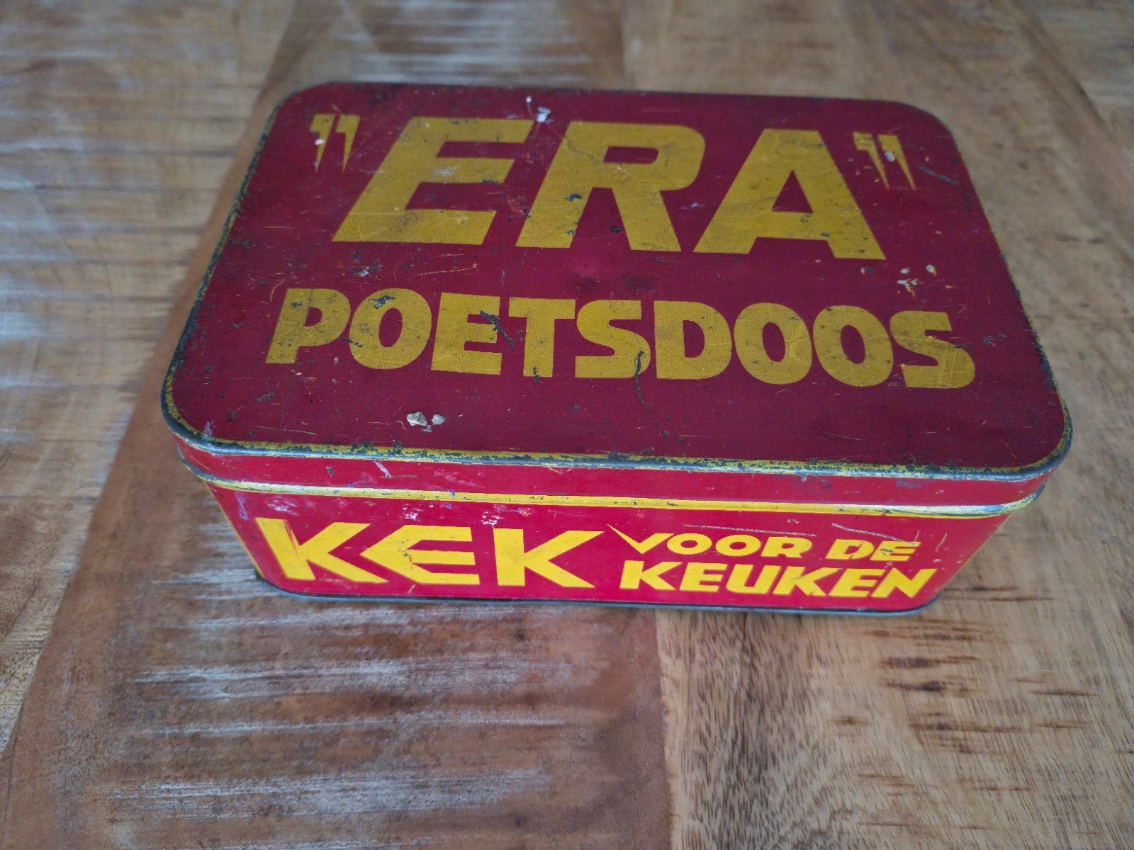 Vintage ERA Poetsdoos - Authentieke Opbergdoos, Ophalen of Verzenden