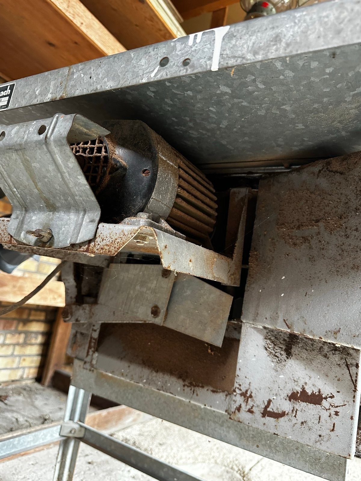 Oude Scheppach zaagtafel - Werkt nog goed, opknapper, Ophalen, Gebruikt, Cirkelzaag, 70 mm of meer