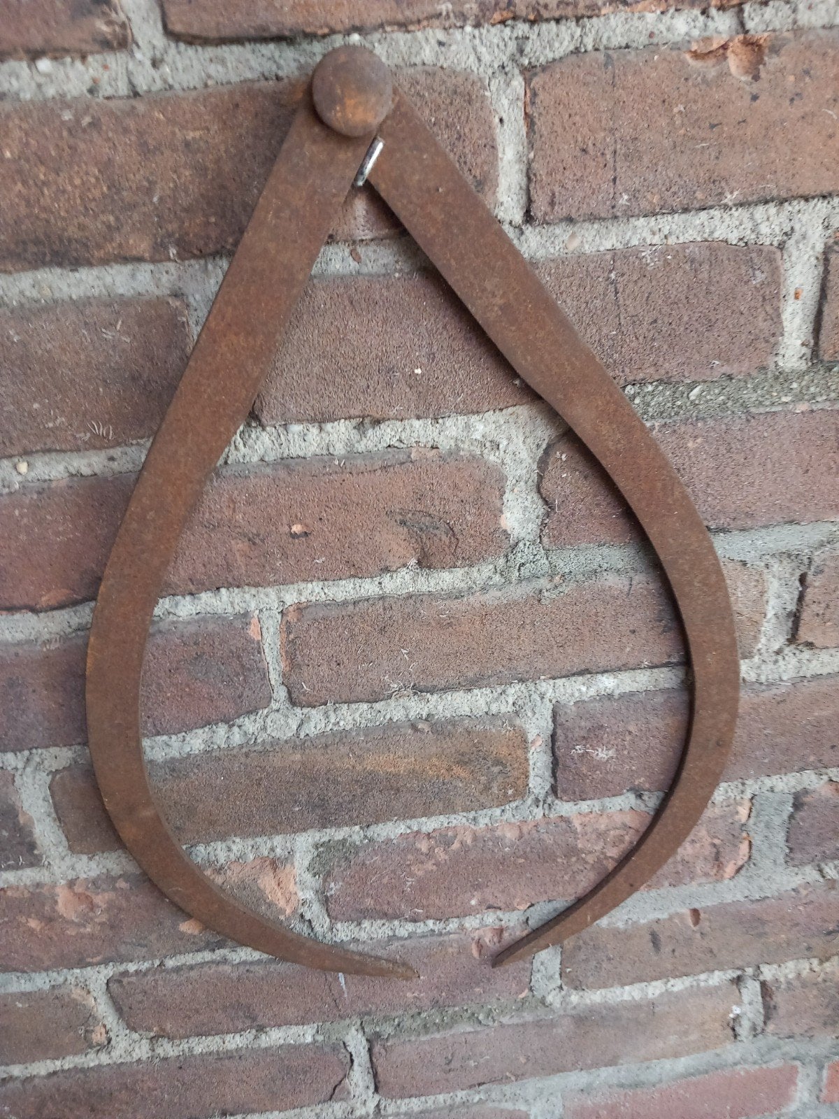 Antieke boommeetpasser - robuust ijzeren meetgereedschap, Ophalen of Verzenden