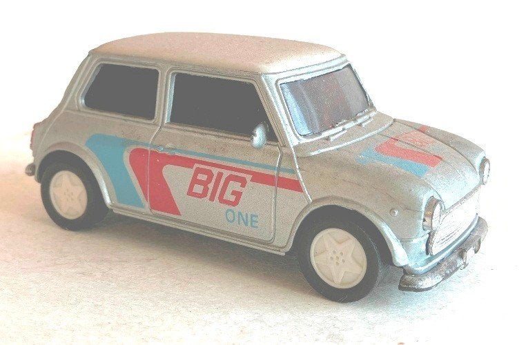 Mini Cooper zilver Welly., Ophalen of Verzenden, Gebruikt, Auto