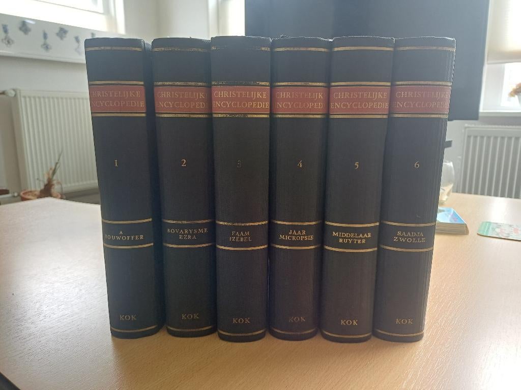 Encyclopedie, Christelijk, 6-delig, zwart, Boeken, Gelezen, Diverse, Complete serie, Ophalen of Verzenden