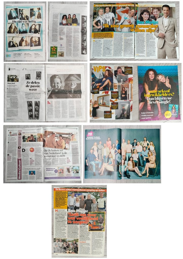 Goede tijden slechte tijden krant- en tijdschrift artikelen, Verzenden, Zo goed als nieuw, Tv, Overige typen