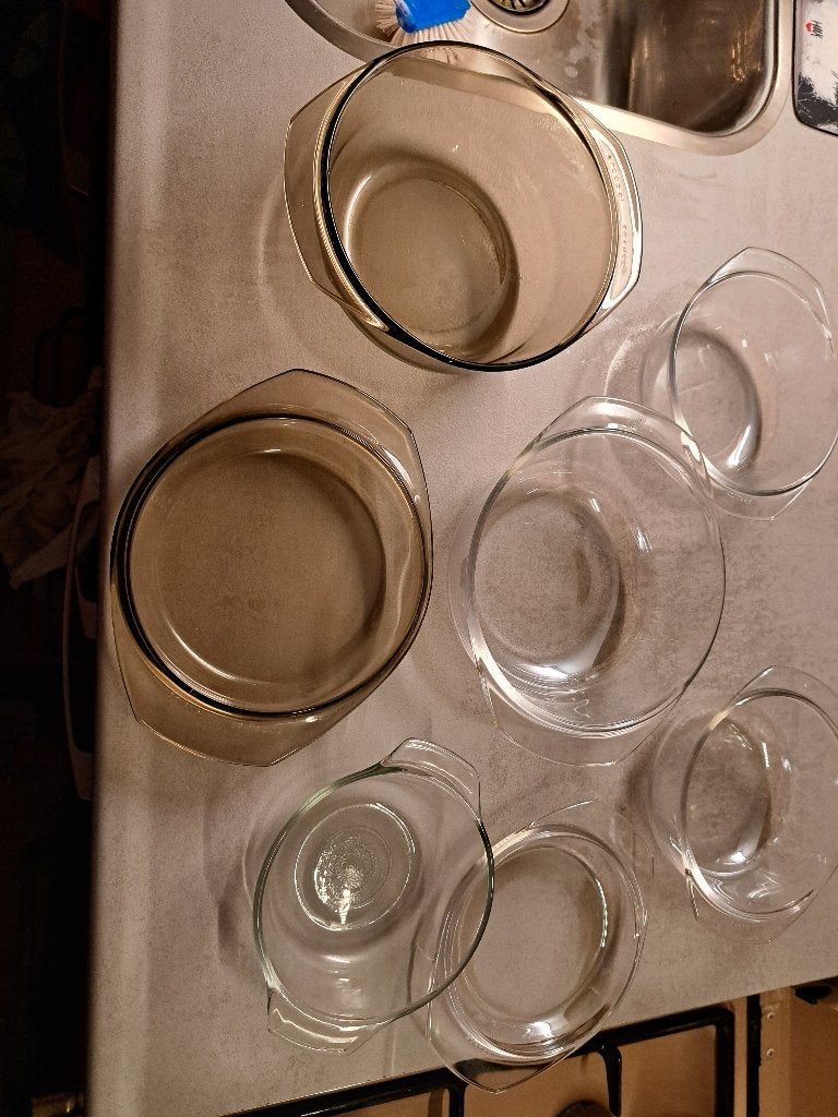 mooie vintage ovenschalen, Ophalen, Glas of Glazen, Overige merken, Vintage