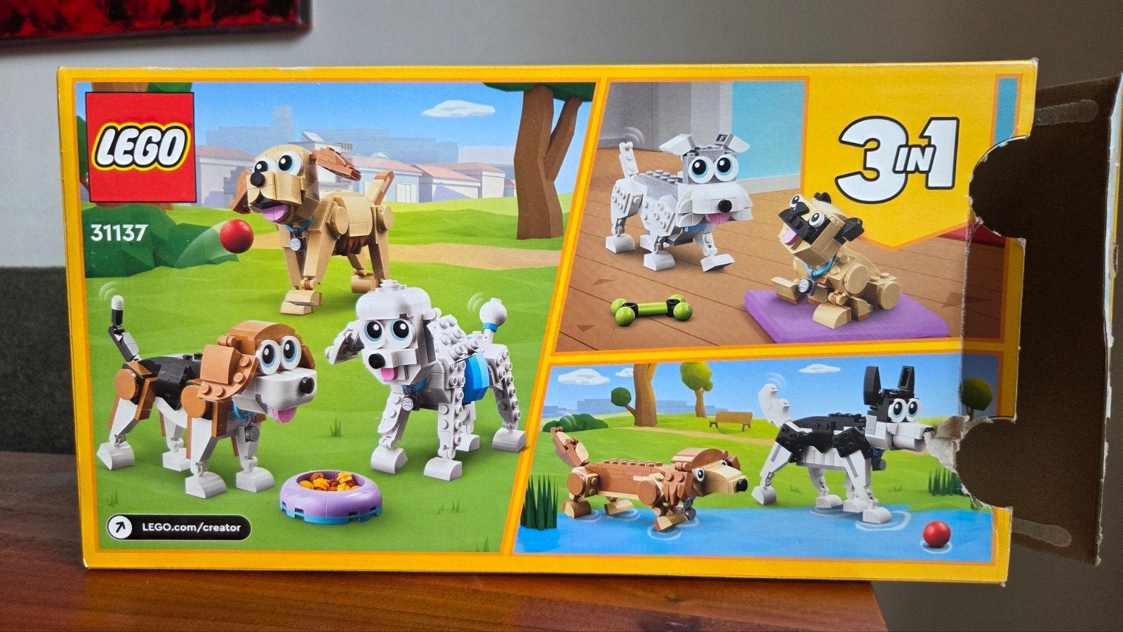 LEGO Creator 31137 Schattige Honden 3-in-1 Set, Ophalen of Verzenden, Zo goed als nieuw, Overige merken