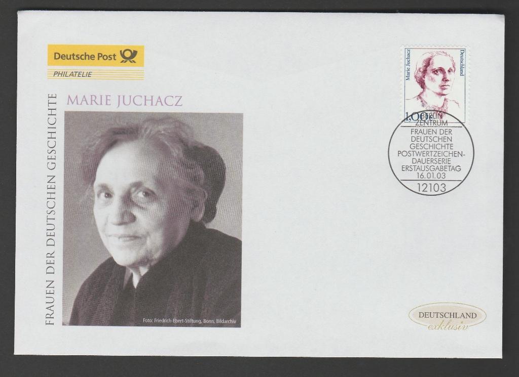 Duitsland - FDC Michelnr 2305 - Marie Juchacz, politicus, Verzenden, 1990 tot heden, Postfris