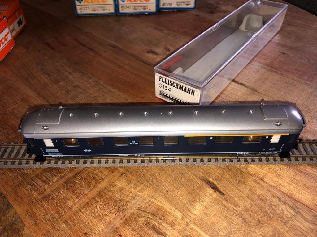 Fleischmann 5154 NS rijtuig AB 7363 met NS vignet nieuw!, Ophalen, Nieuw, Trein, Schaalmodel