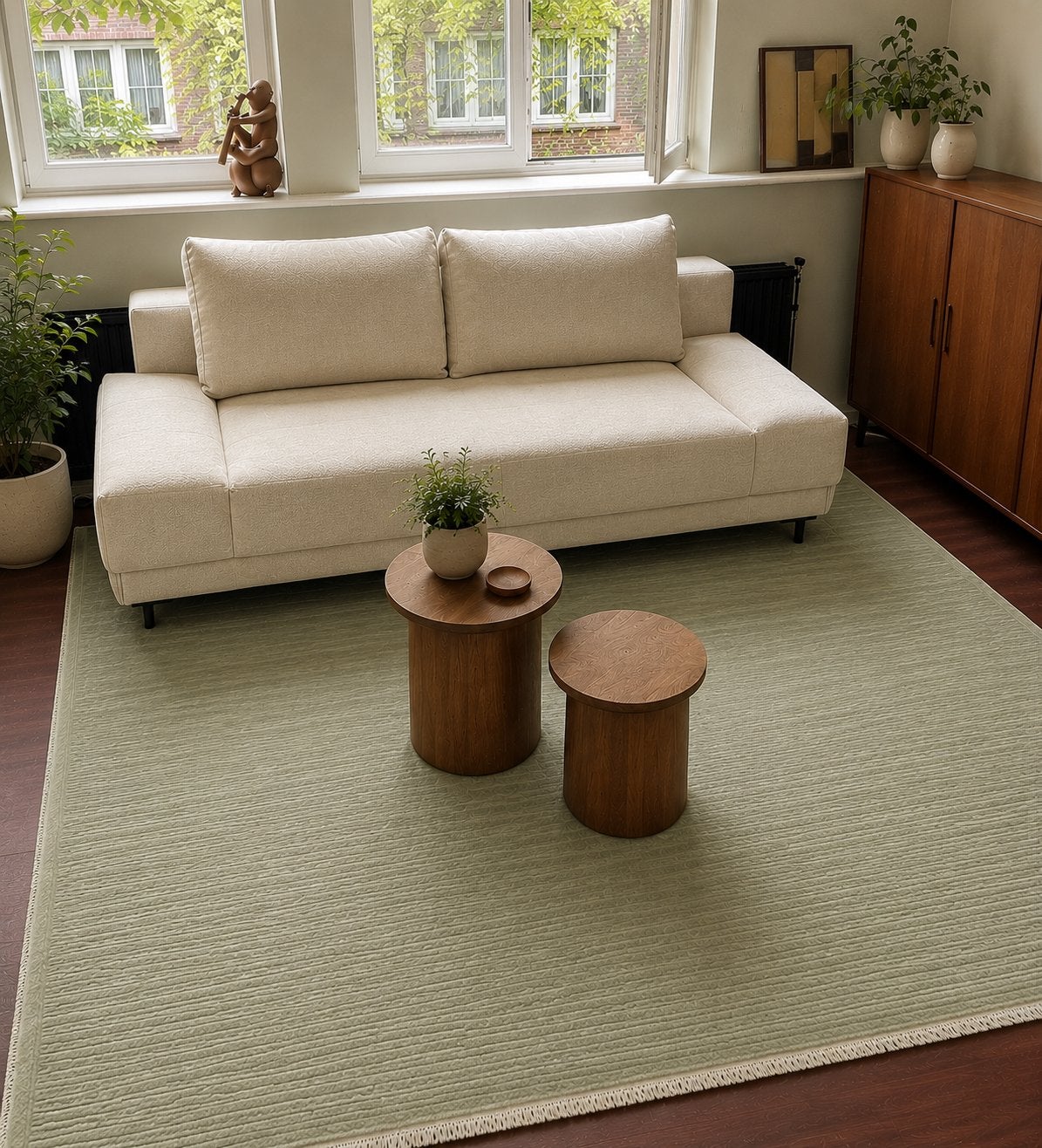 Angora Home 160x230 Light Sage Green Rug New, Huis en Inrichting, Stoffering | Tapijten en Kleden, Ophalen, 150 tot 200 cm, Rechthoekig