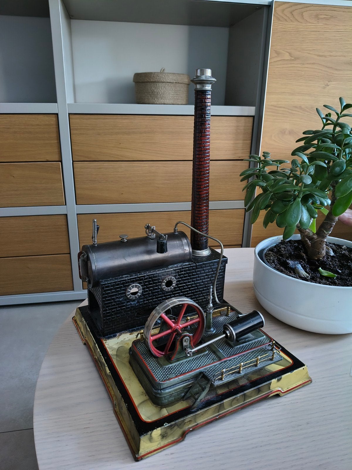 Antieke Josef Falk Stoommachine vooroorlogs, Ophalen of Verzenden
