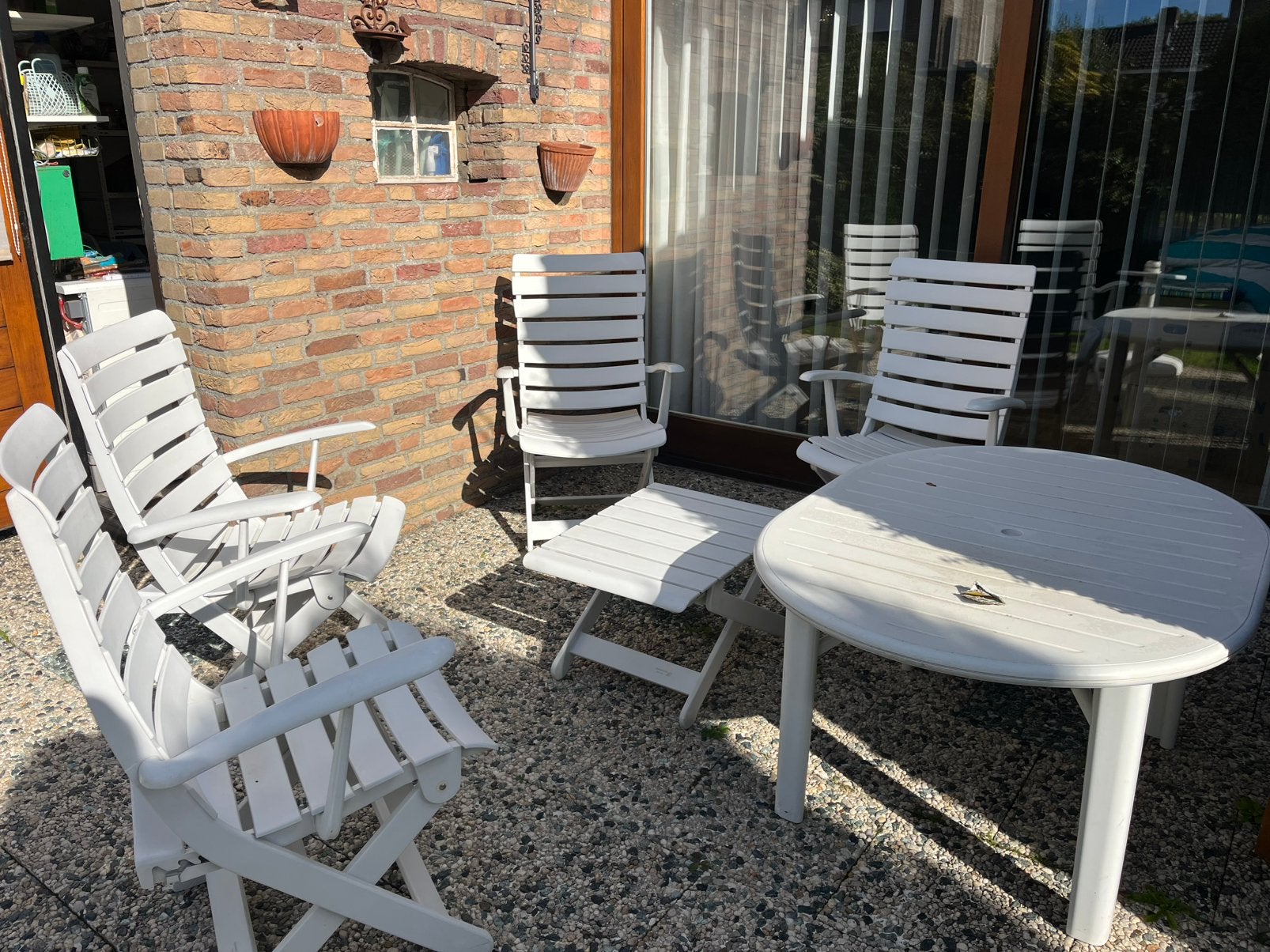 Rovergarden tuinset, Ophalen, Hocker, Zo goed als nieuw, Tuinset