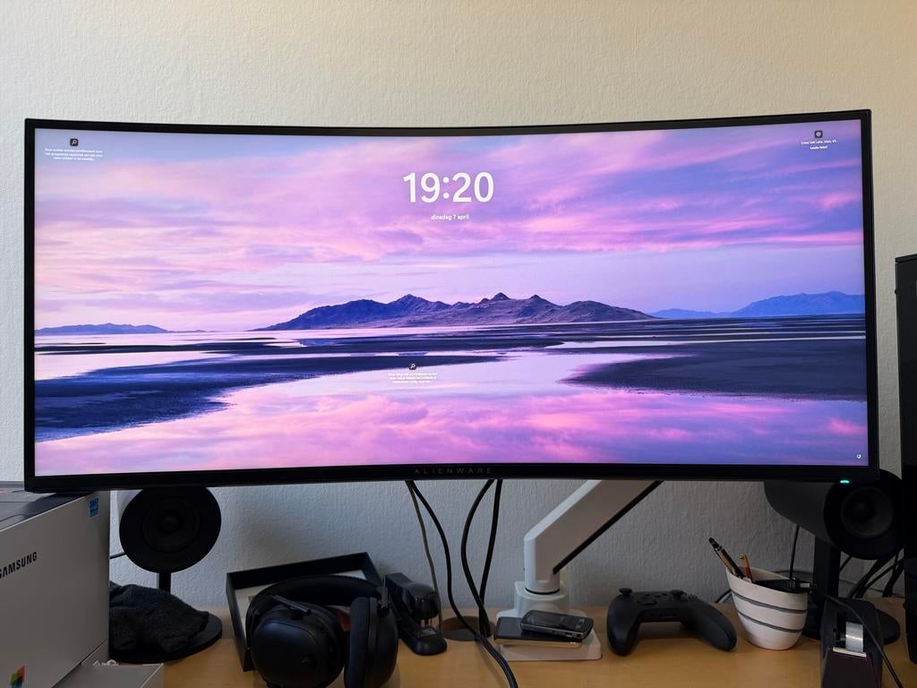 Alienware 3821DW 38 inch IPS HDR 120Hz monitor, Computers en Software, Monitoren, Gebruikt, IPS, 101 t/m 150 Hz, Curved