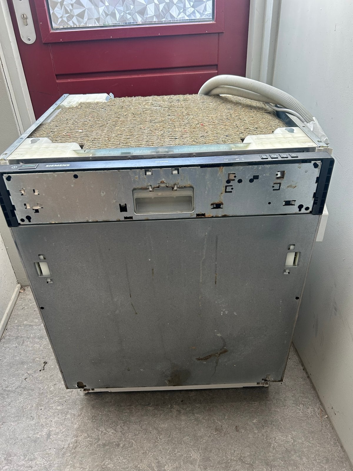 Gebruikte Siemens vaatwasser - Inbouw, Witgoed en Apparatuur, Vaatwasmachines, Ophalen, Gebruikt, 60 cm of meer, Inbouw