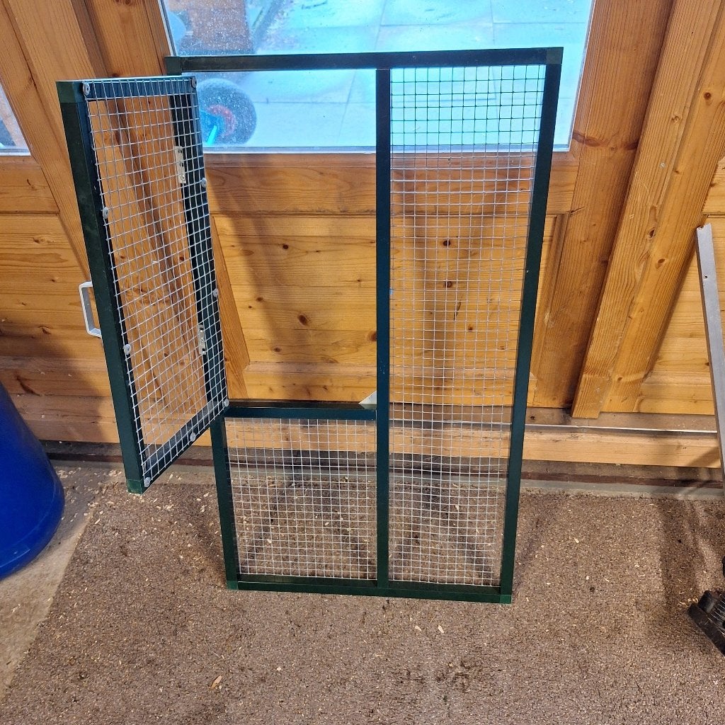 Gaas paneel voor nachthok kweekkooi voliere... 52 x 90.5 cm, Ophalen, Gebruikt, Aluminium, Broedkooi of Kweekkooi