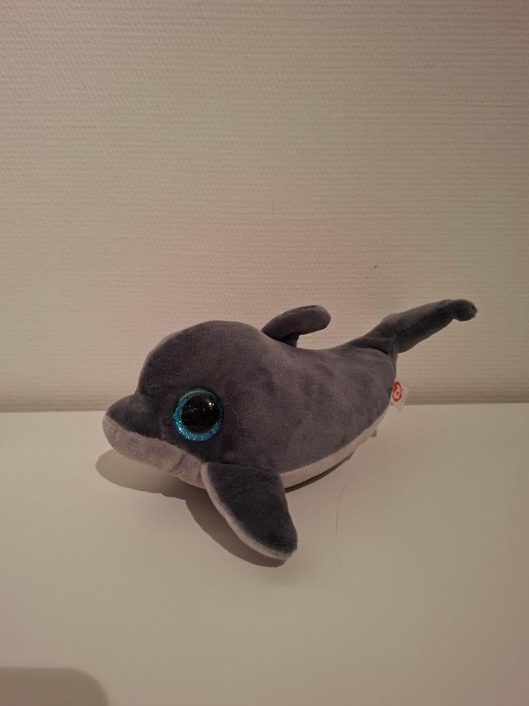 TY Beanie walvis, Overige typen, Ophalen of Verzenden, Zo goed als nieuw, Klein (minder dan 20 cm)
