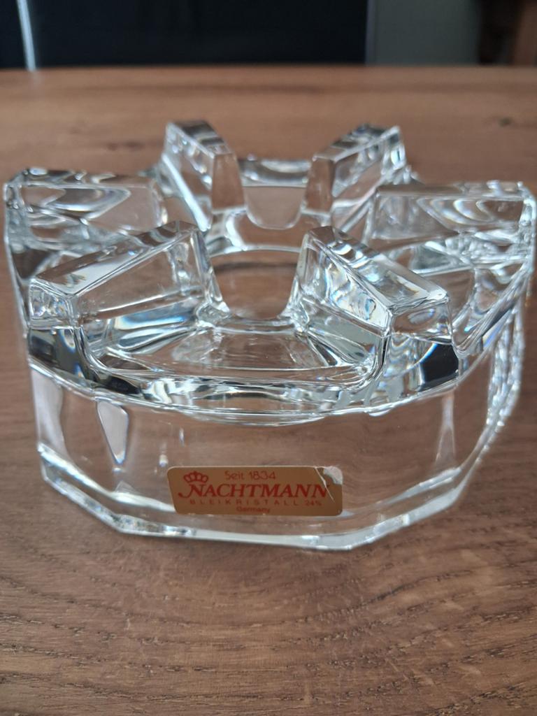 NACHMANN - vintage theelichthouder, Antiek en Kunst, Antiek | Glas en Kristal, Ophalen of Verzenden