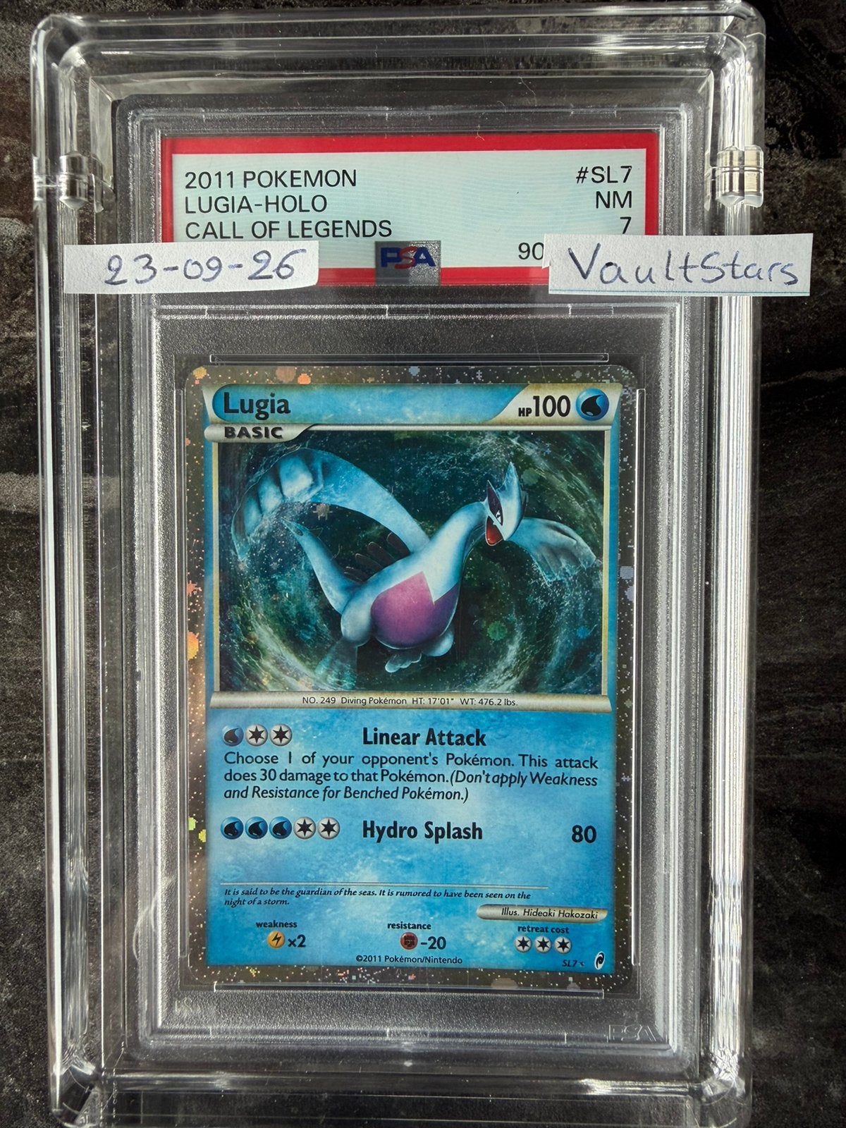 Shiny Lugia #SL7 Call Of Legends PSA 7 - Live Auction $8k 📈, Ophalen, Zo goed als nieuw, Losse kaart, Foil