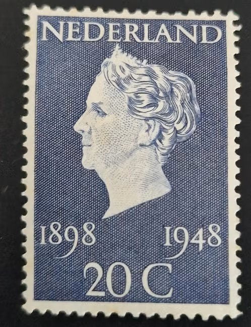 Nederland 1948 - nvph 505 - Regeringsjubileum Wilhelmina ab1, Postzegels en Munten, Ophalen of Verzenden, Na 1940