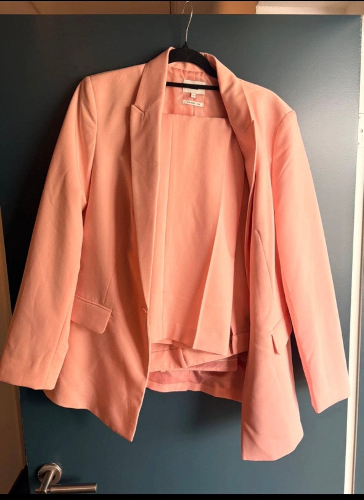 WE roze pak - blazer en pantalon, Kleding | Dames, Kostuum of Pak, Maat 42/44 (L), Ophalen of Verzenden, Zo goed als nieuw