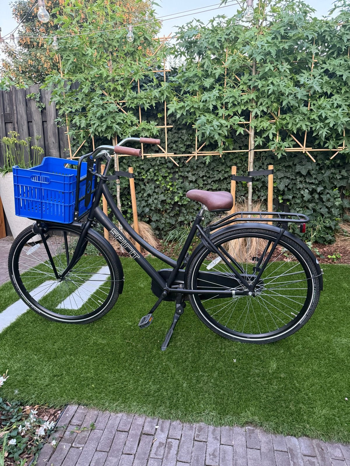 50 inch fiets met transportrek en mandje, Gebruikt, Velgrem, 50 tot 53 cm, Ophalen