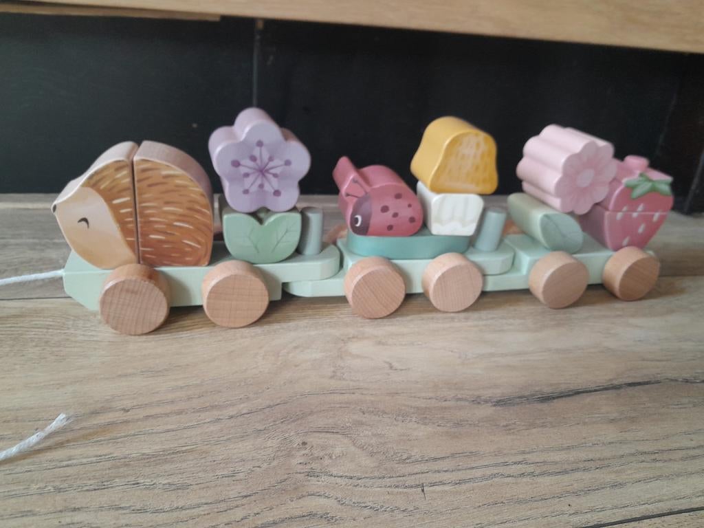 Little dutch treintje, Kinderen en Baby's, Speelgoed | Houten speelgoed, Ophalen, Zo goed als nieuw