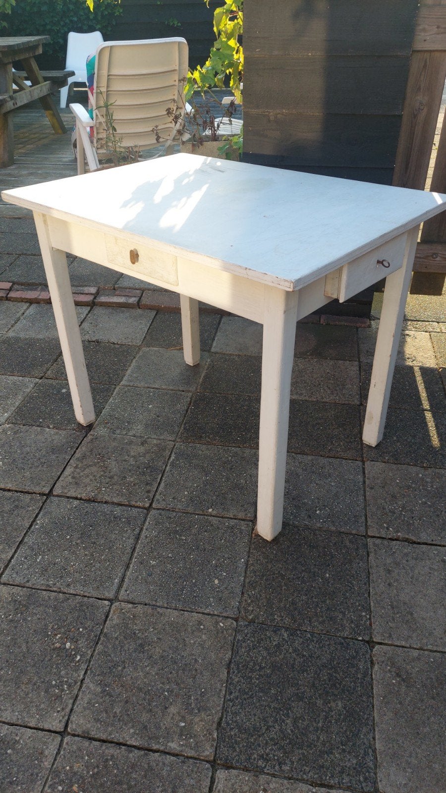 Tafel, Ophalen, Gebruikt, Rechthoekig, Hout