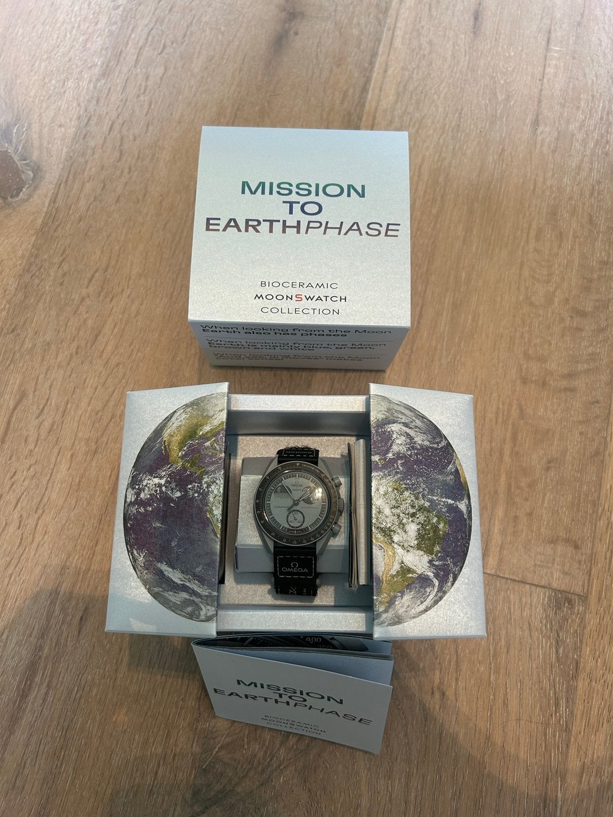 Omega Swatch Mission to Earthphase MoonSwatch Horloge, Overige merken, Kunststof, Polshorloge, Ophalen of Verzenden