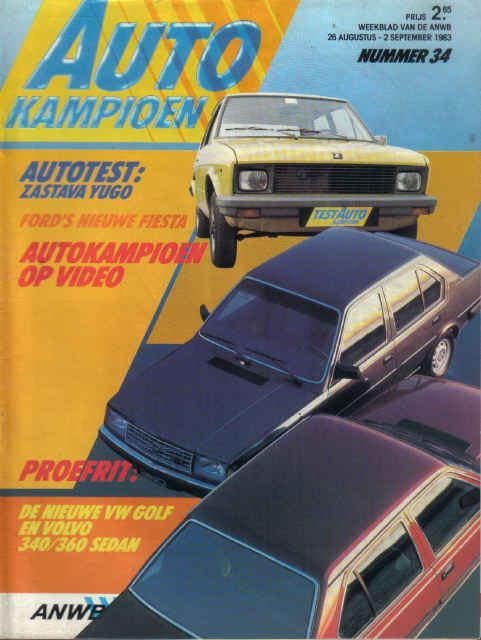 Autokampioen 34 1983 : MG Metro Turbo - Interstate - VW Golf, Ophalen of Verzenden, Gelezen, Algemeen