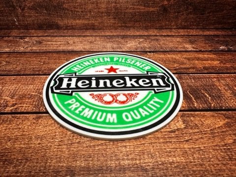 Onderzetters gepersonaliseerd eigen kleur, logo, (bier)merk, Glasonderzetter, Nieuw, Ophalen of Verzenden, Met houder