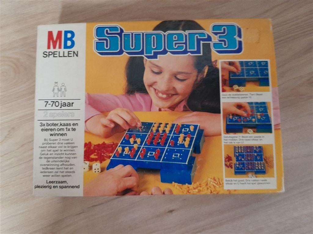 Super 3 - s1774, Hobby en Vrije tijd, Gezelschapsspellen | Bordspellen, Verzenden, Zo goed als nieuw