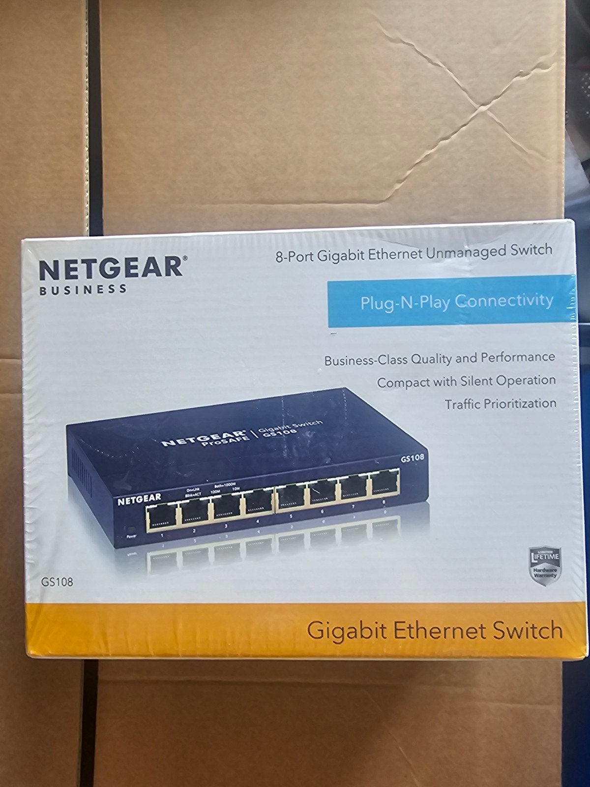 NETGEAR GS108 8-Poorts Gigabit Ethernet Unmanaged Switch, Ophalen of Verzenden