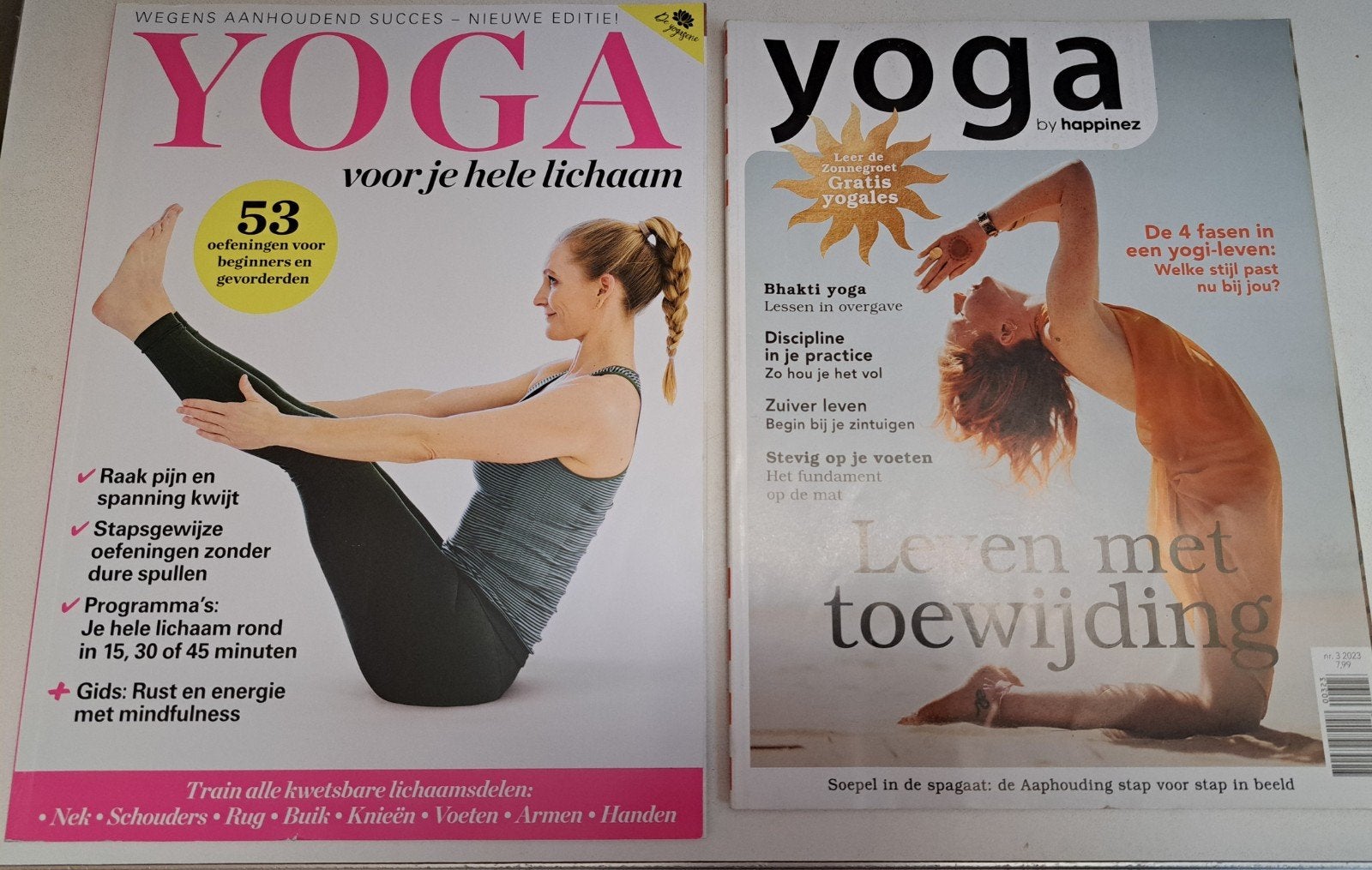 Yoga tijdschriften 4x- diverse edities, Ophalen of Verzenden, Gelezen, Lichaam en Geest