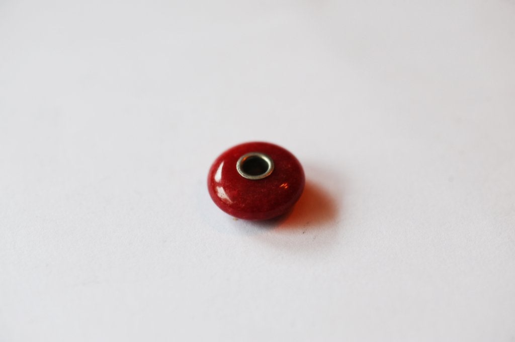 Trollbeads. Glass bead Red, Sieraden, Tassen en Uiterlijk, Armbanden, Ophalen, Zo goed als nieuw, Met bedels of kralen, Rood