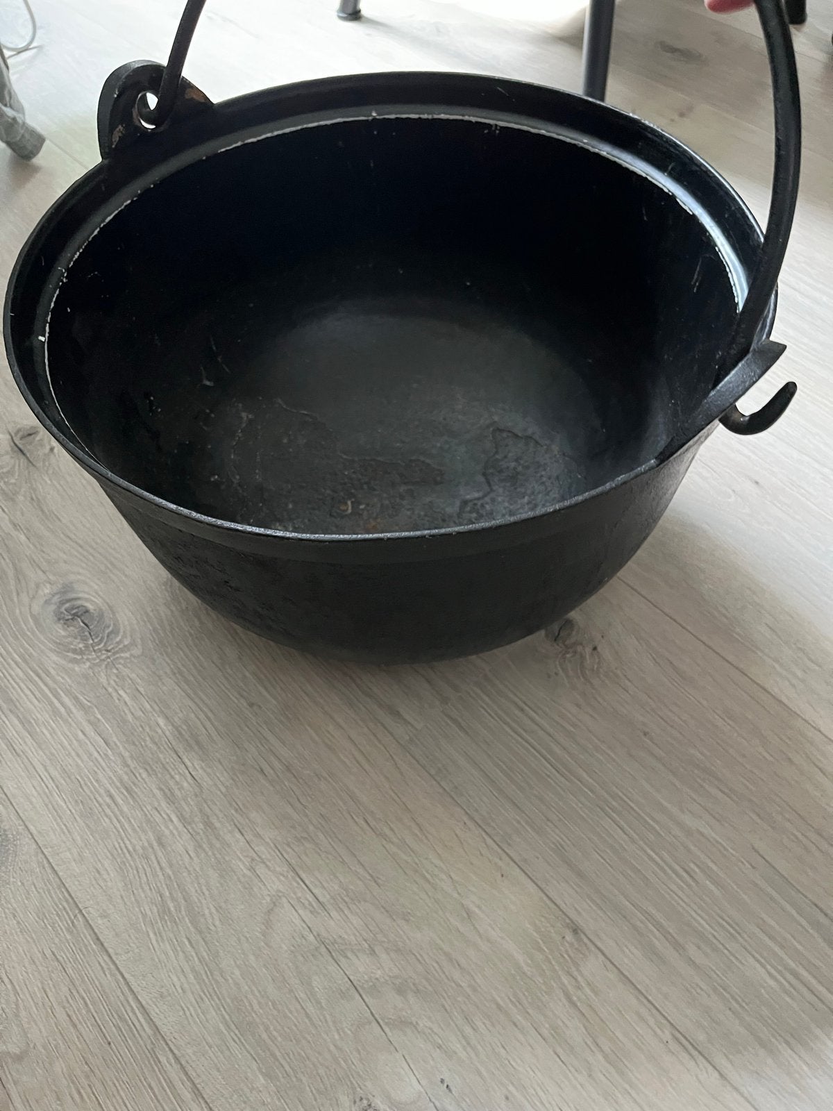Gietijzeren Kookpot “heksenketel”  met Handvat - Zwart, Ophalen, Gebruikt, Gietijzer, Met handvatten
