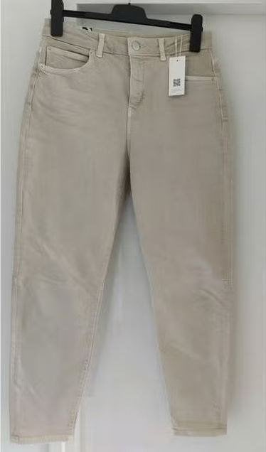 NIEUW!! OPUS beige barrelfit broek VAN 90 VOOR 15,99 EURO!, Maat 38/40 (M), Verzenden, Beige, Nieuw