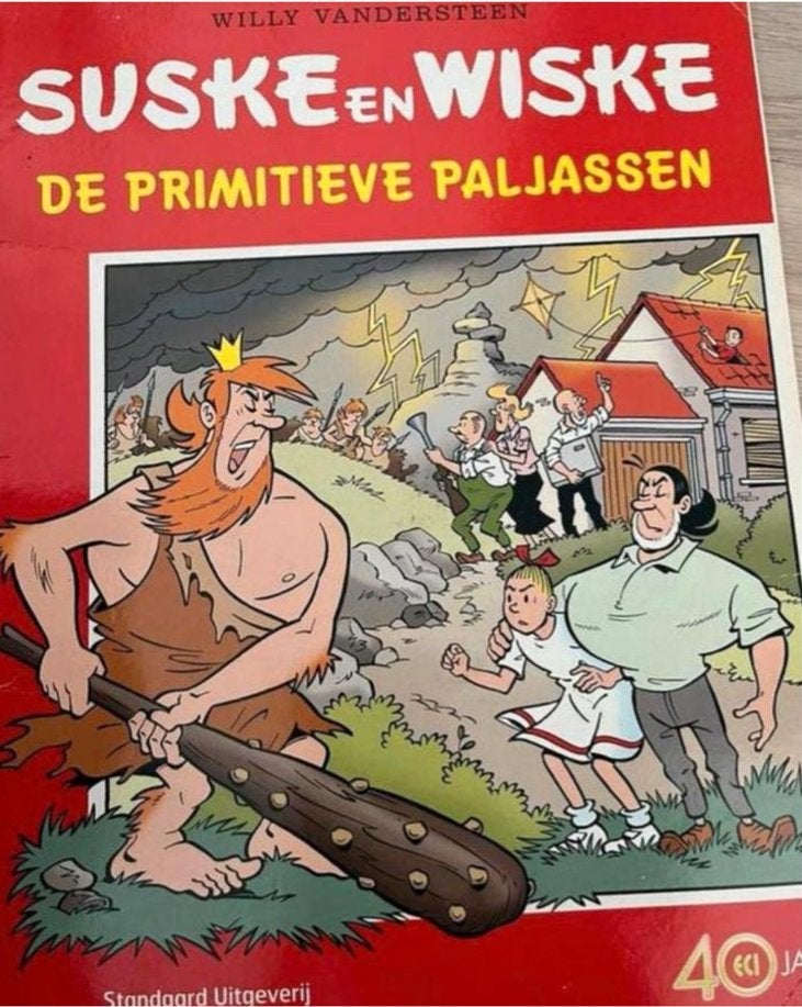 Suske en Wiske: De Primitieve Paljassen (40 Jaar ECI), Boeken, Eén stripboek, Ophalen of Verzenden, Gelezen