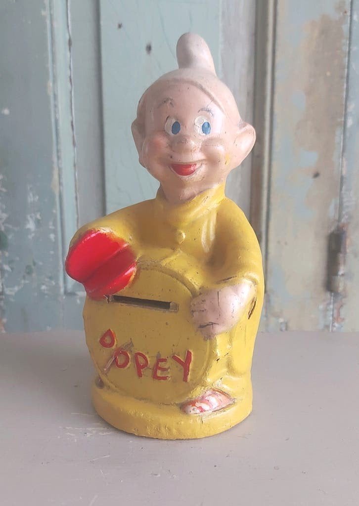 Antieke "Dopey" ,Walt Disney enterprice 1930's papier-mache, Ophalen of Verzenden