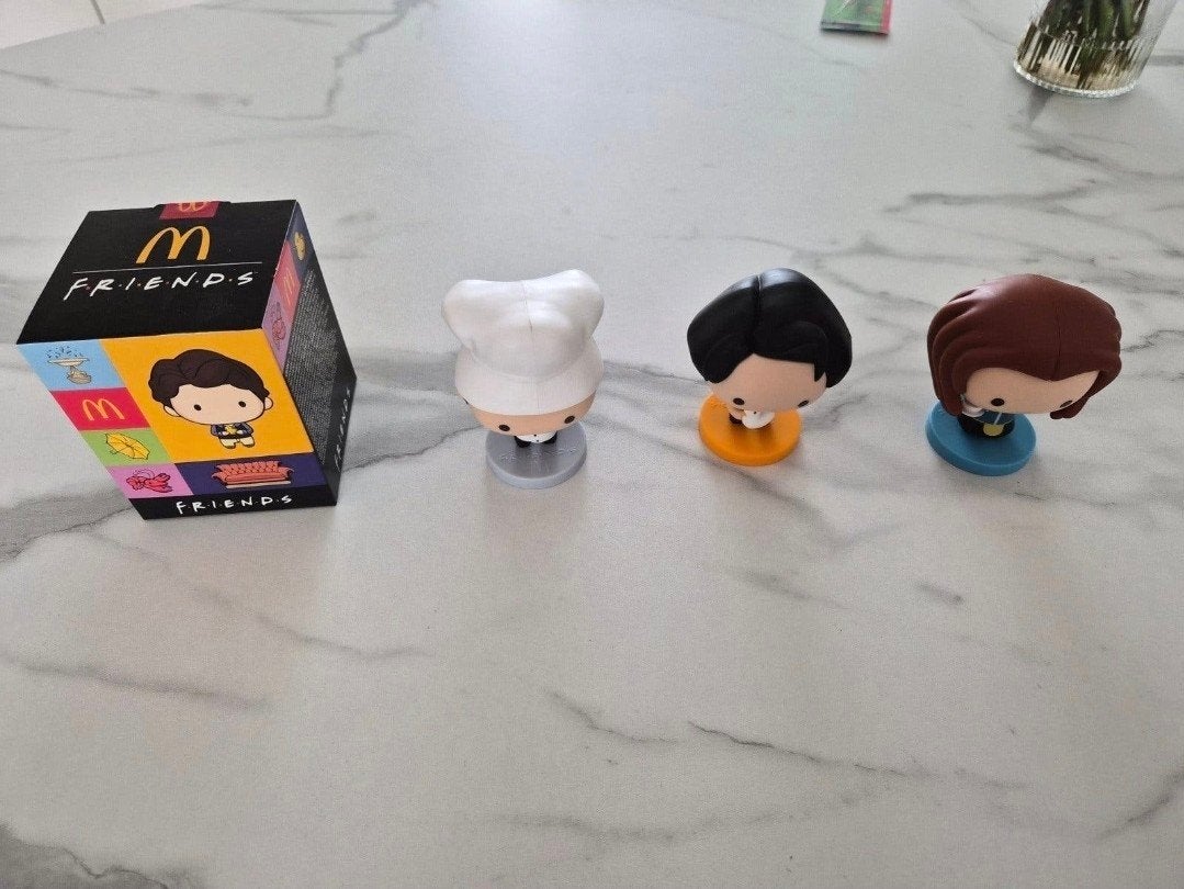 McDonald's Friends Figuurtjes - Monica, Chandler, Rachel, Ophalen of Verzenden, Zo goed als nieuw