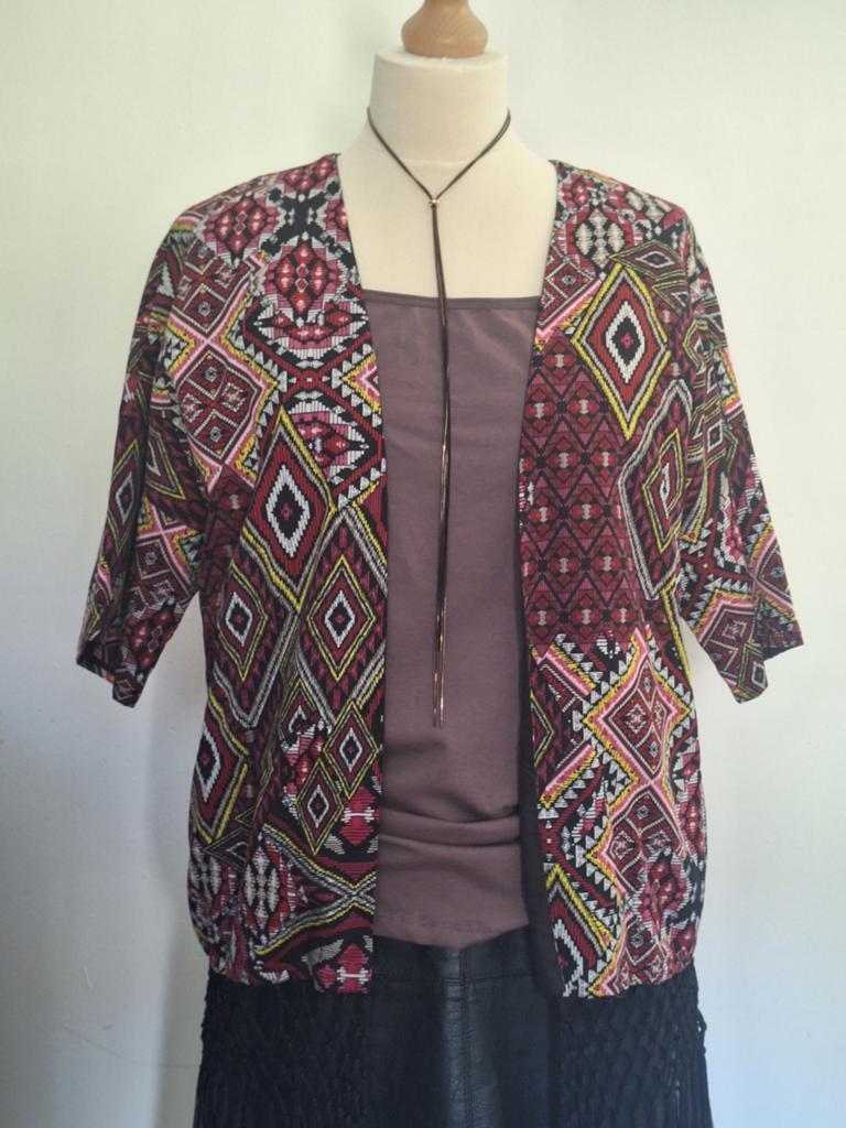 Kimono met gratis topje, Kleding | Dames, Maat 38/40 (M), Overige typen, Ophalen of Verzenden, Zo goed als nieuw