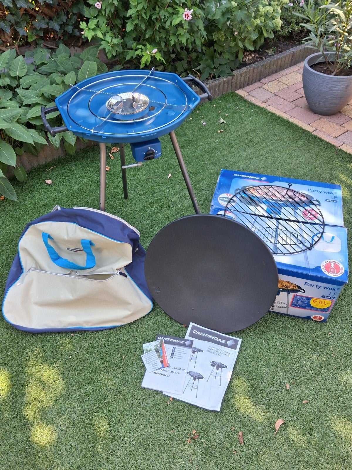 Nieuwe Campingaz Party Wok LP 3000W met wokpan en draagtas, Ophalen, Nieuw, Campingaz