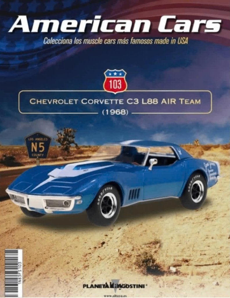 Chevrolet Corvette C3 L88 AIR Team 1968 1/43 American # 103, Ophalen of Verzenden, Nieuw, Auto, Overige merken