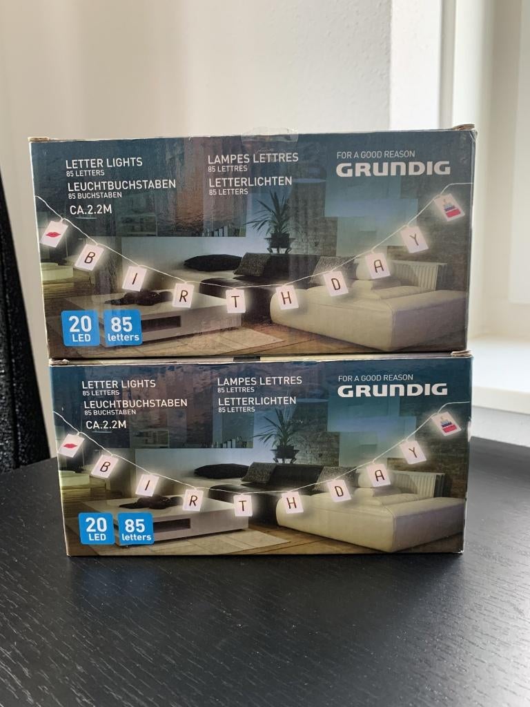 Led letter slinger Grundig NIEUW IN DOOS !, Ophalen, Nieuw, Versiering, Overige