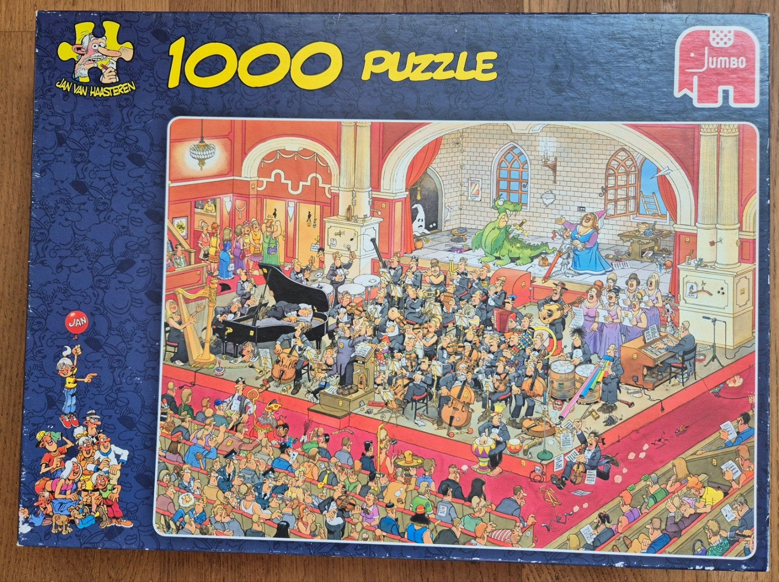 Jan van Haasteren puzzel 1000 stukjes: De Opera, Ophalen, 500 t/m 1500 stukjes, Zo goed als nieuw