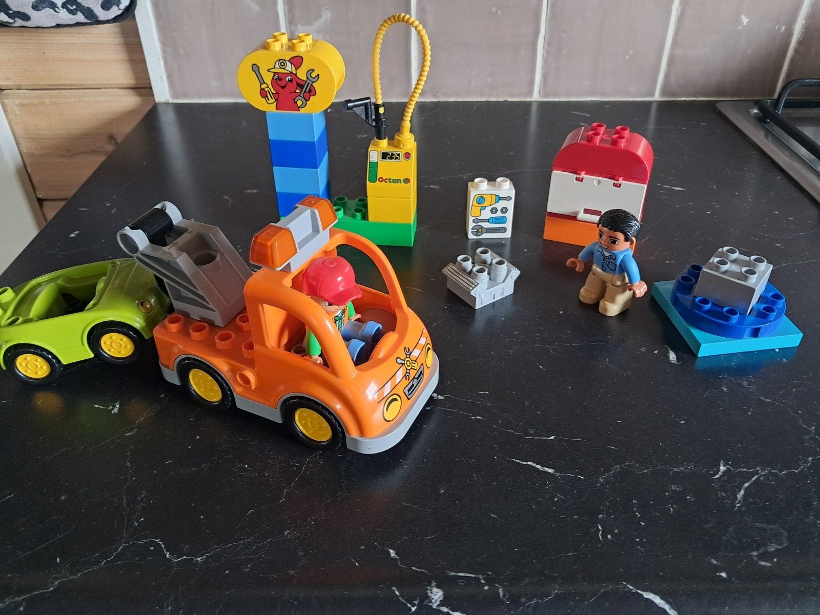 Duplo 10814 garage, Ophalen of Verzenden, Zo goed als nieuw, Duplo