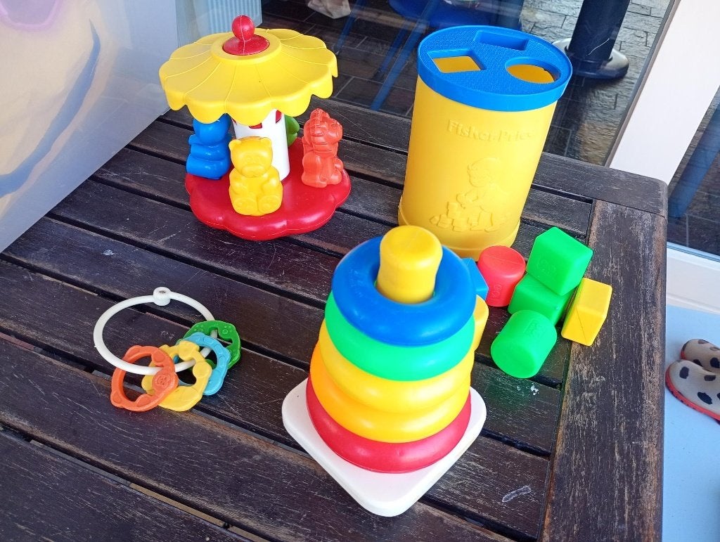 Fisher Price Playskool divers speelgoed jaren '70 vintage, Ophalen of Verzenden, Gebruikt, Speelset