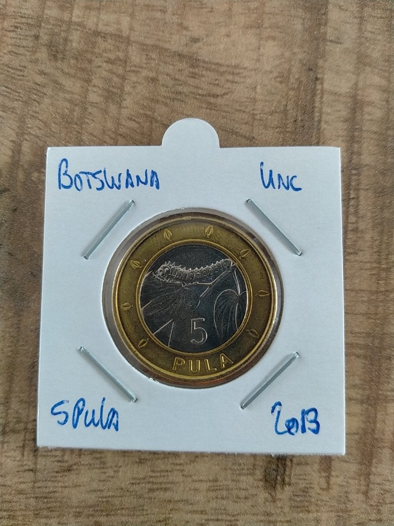 Botswana 5 Pula 2013 , UNC, Verzenden, Overige landen, Losse munt